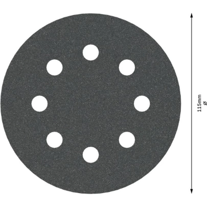 Hoja de lija PRO F355, 115 mm, G240