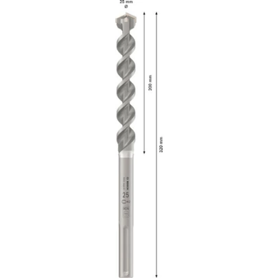 Broca para martillo PRO SDS max-4, 25 x 200 x 320 mm