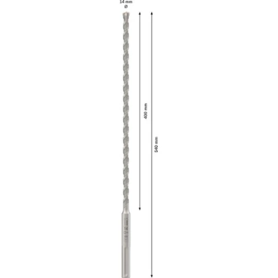 Broca para martillo PRO SDS max-4, 14 x 400 x 540 mm