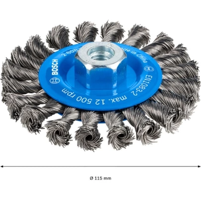 Disco de alambre PRO Metal heavy, 115 x 0,5 mm, rosca