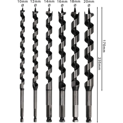 Set de brocas salomónicas PRO Wood, 6 uds.