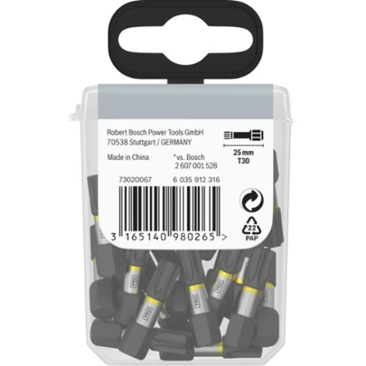 Punta PRO Torx Impact, T30, 25 mm, 25 uds.