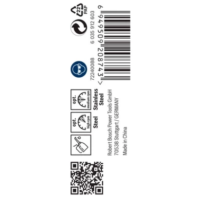Broca PRO Stainless Steel HSS-Co, 3,6 x 39 x 70 mm