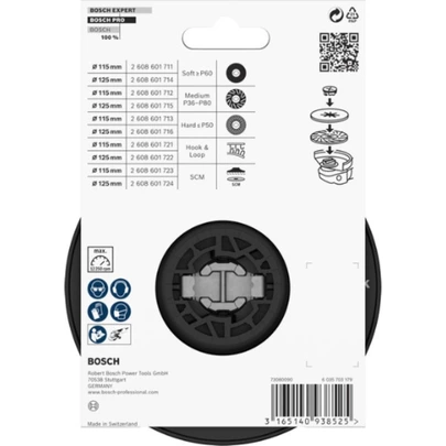 PRO Backing Pad X-Lock duro, 125 mm, duro
