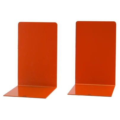 Sujetalibros 2und metálico160x120x120 naranja 160x120x120