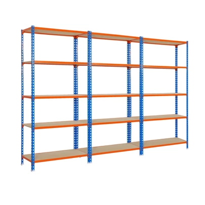 Pack 3 maderclick 5/400 azul/naranja/madera 1800x900x400