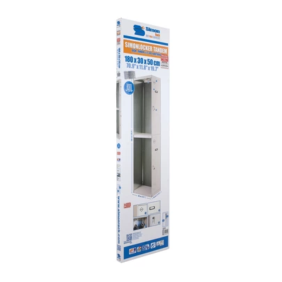 Simonlocker diy tandem 1/2 300 additional gris 1800x300x500