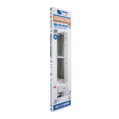 Simonlocker diy tandem 1/2 400 additional gris 1800x400x500