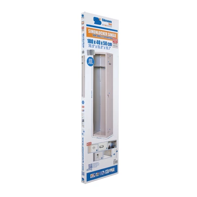 Simonlocker diy single 1/1 400 additional gris 1800x400x500