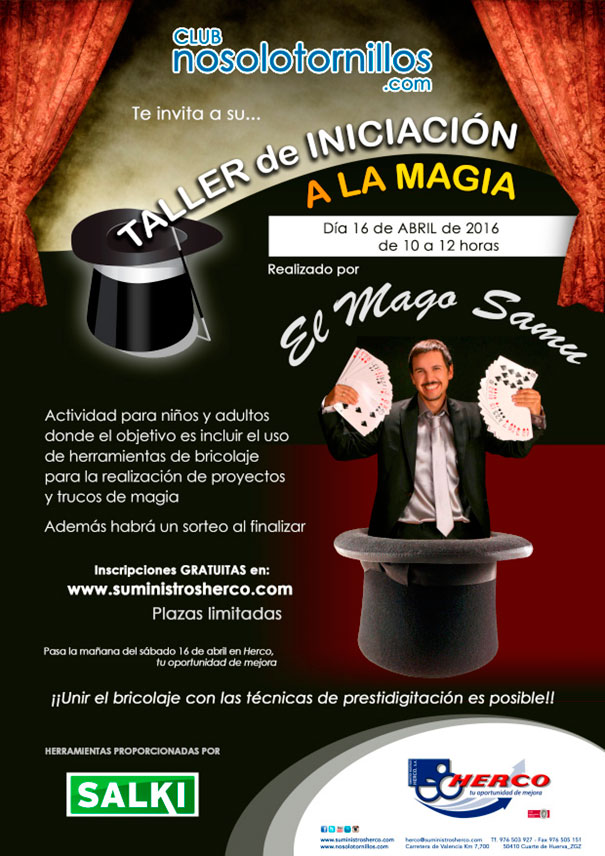 taller iniciación magia club nosolotornillos.com